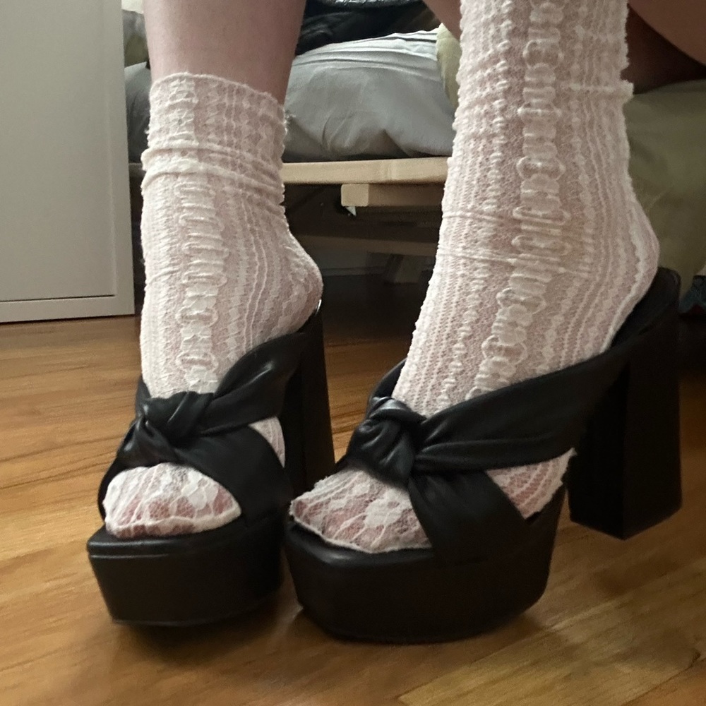 Open Edit Platform Heels